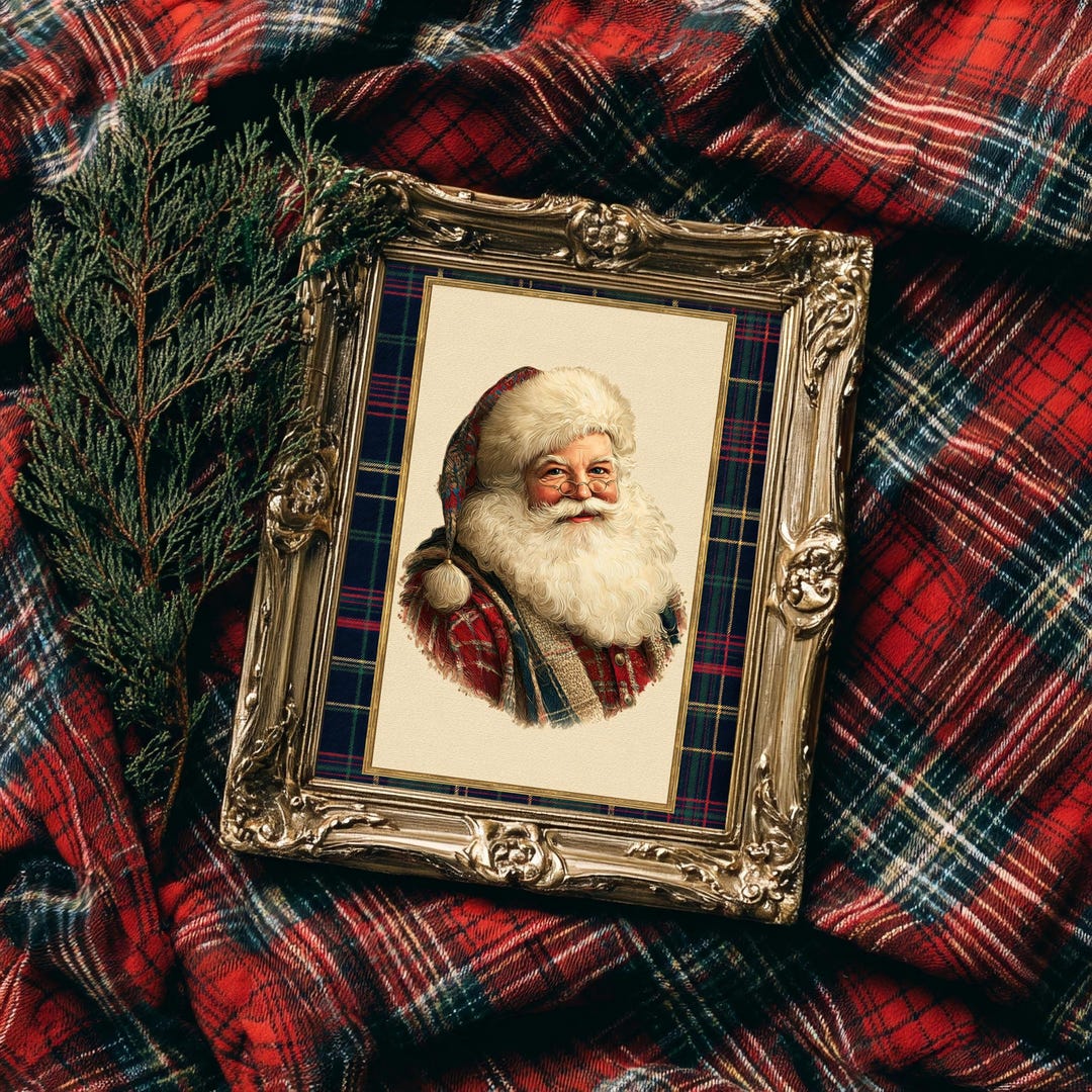 Ralph Lauren Christmas inspired Victorian Santa Claus Portrait