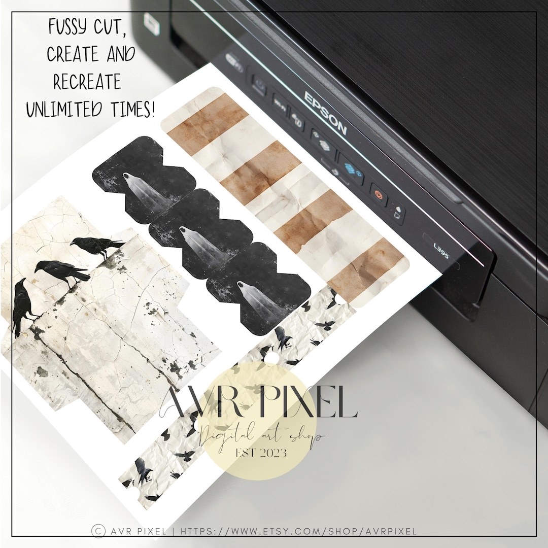 Vintage Halloween Digital Paper Pack view 3