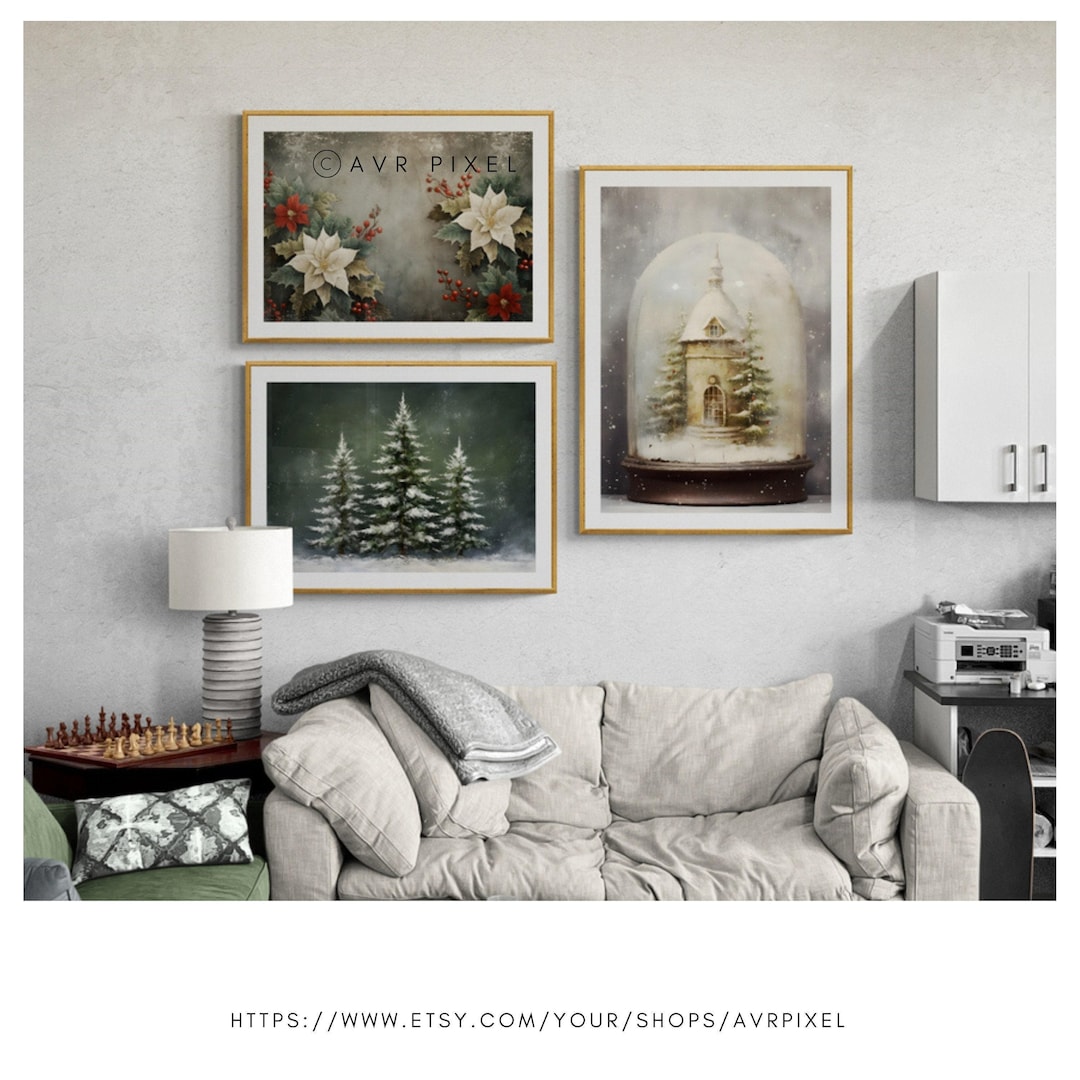 Vintage Christmas Wall Art view 2