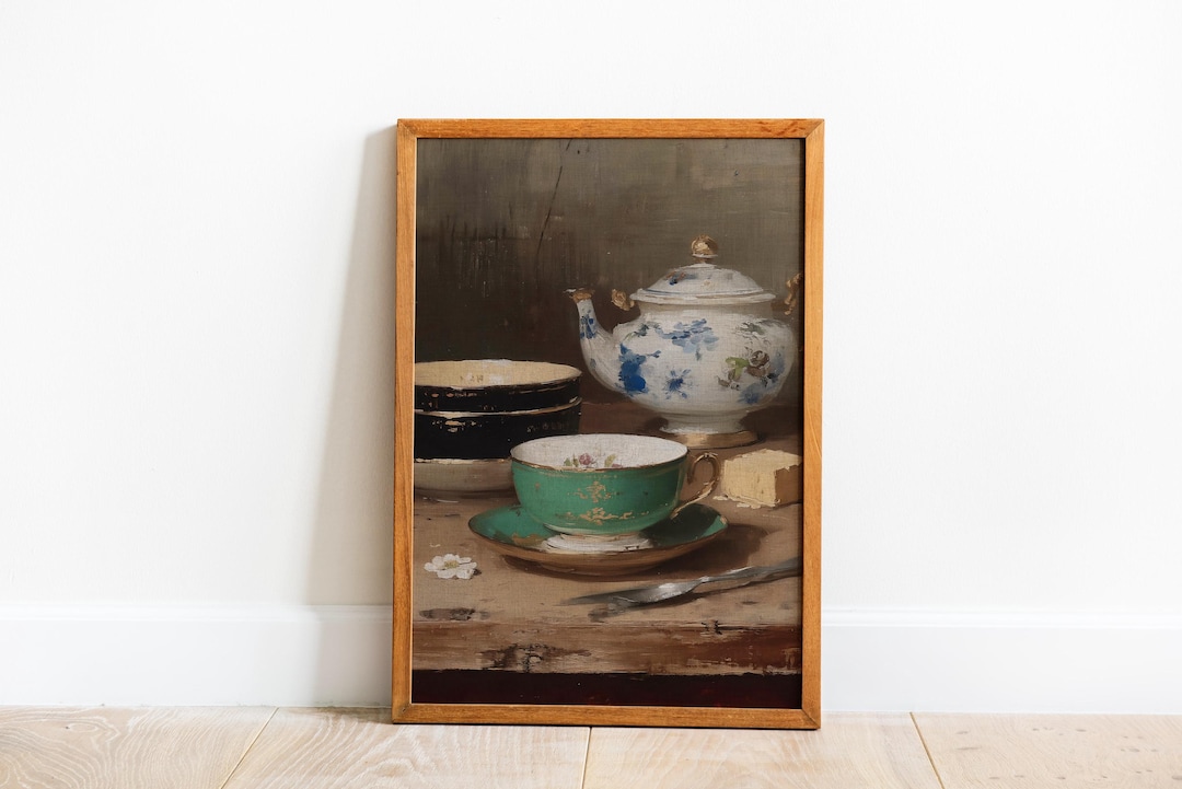 Vintage Teapot Painting view 2
