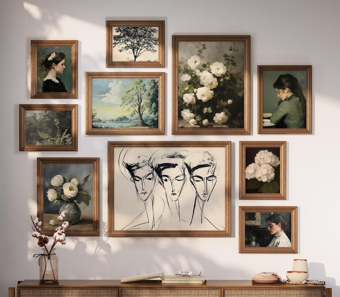 Botanical Wall Art Set: Vintage Florals and Landscapes - Digital Download view 3