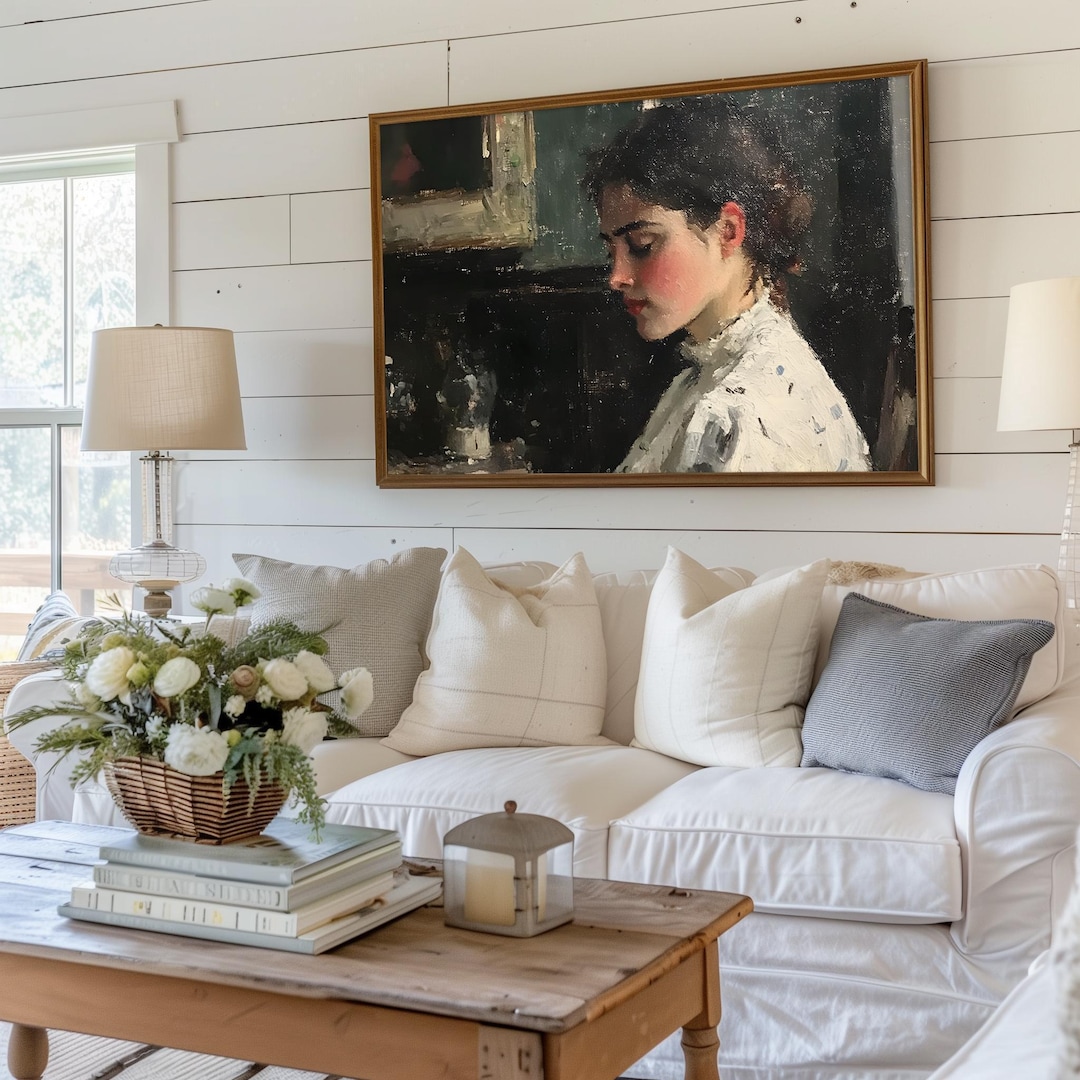 Victorian Woman Portrait Print: Timeless Home Decor view 5