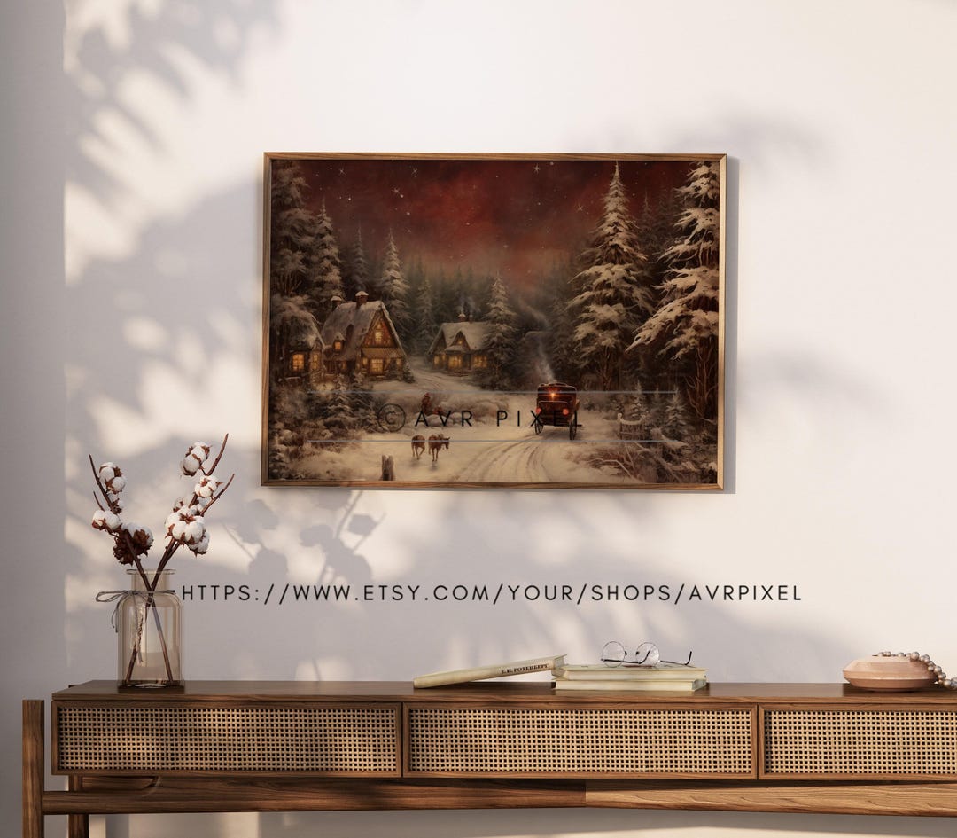 Vintage Christmas Wall Art view 2