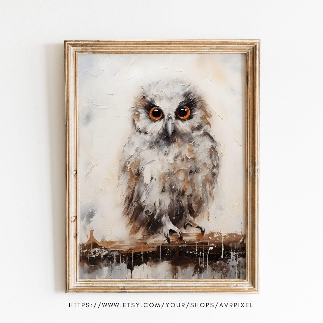 Halloween Owl Print