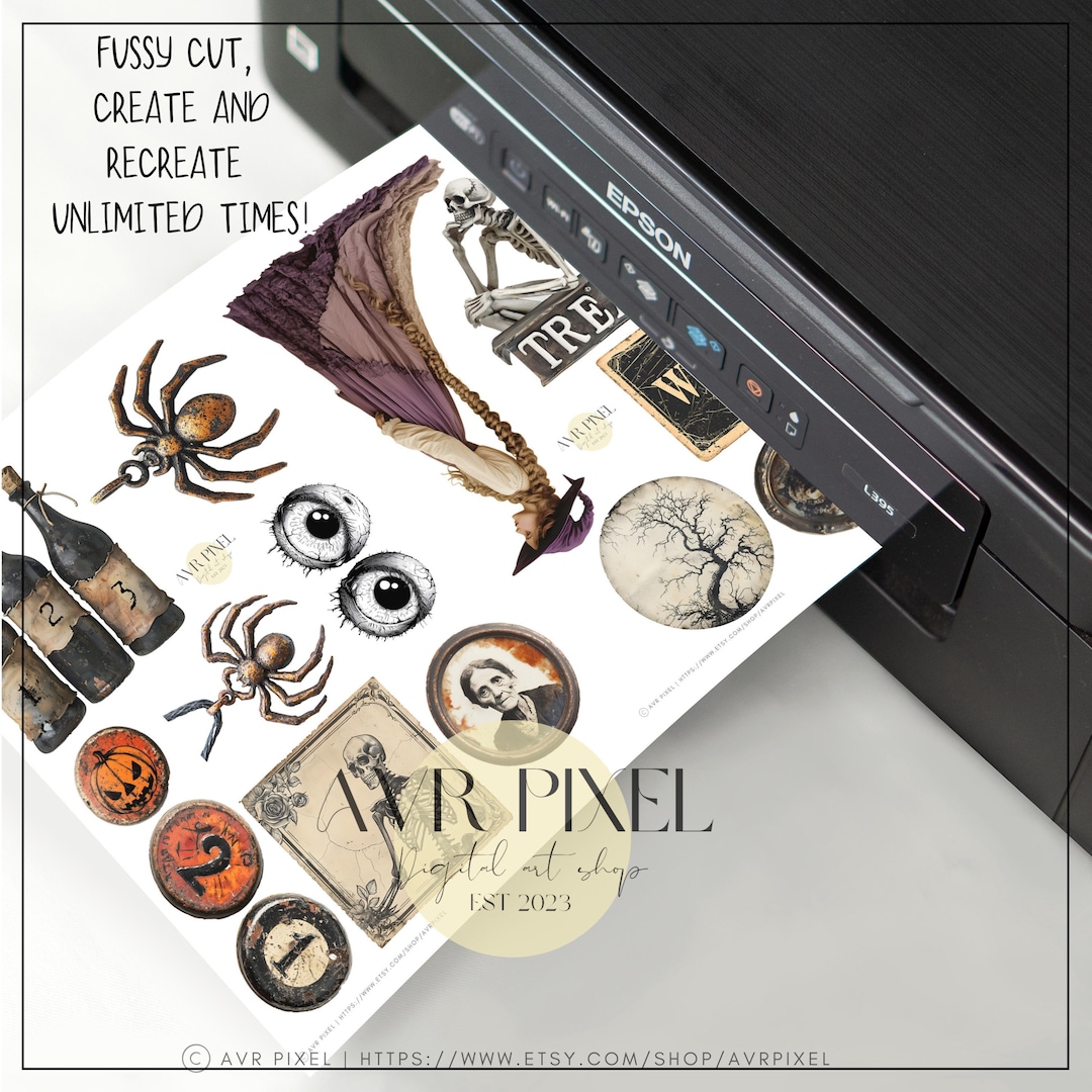 Gothic Halloween Junk Journal Kit view 4