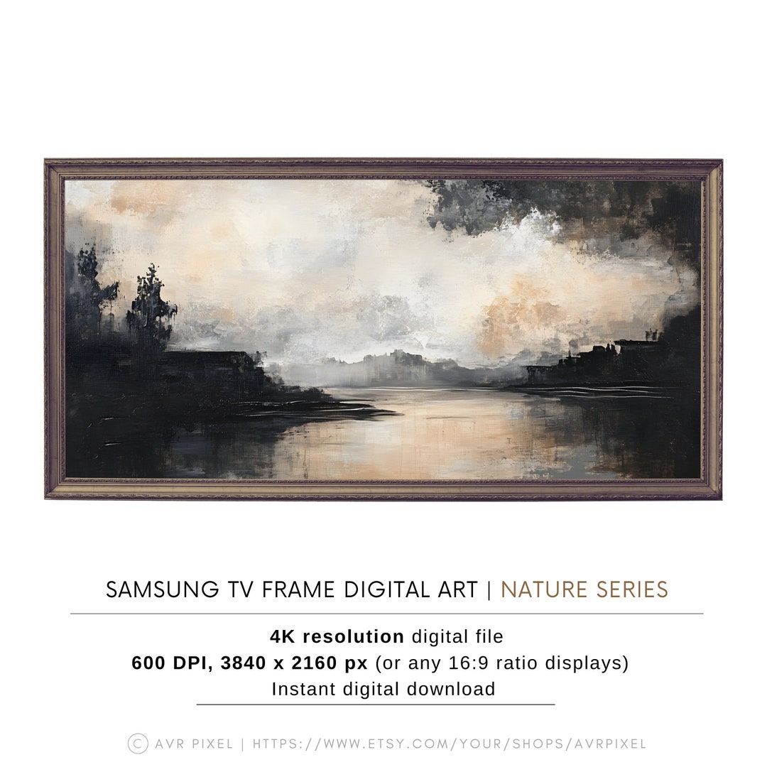 Winter Landscape Art Print: Digital Download for Samsung Frame TV view 3