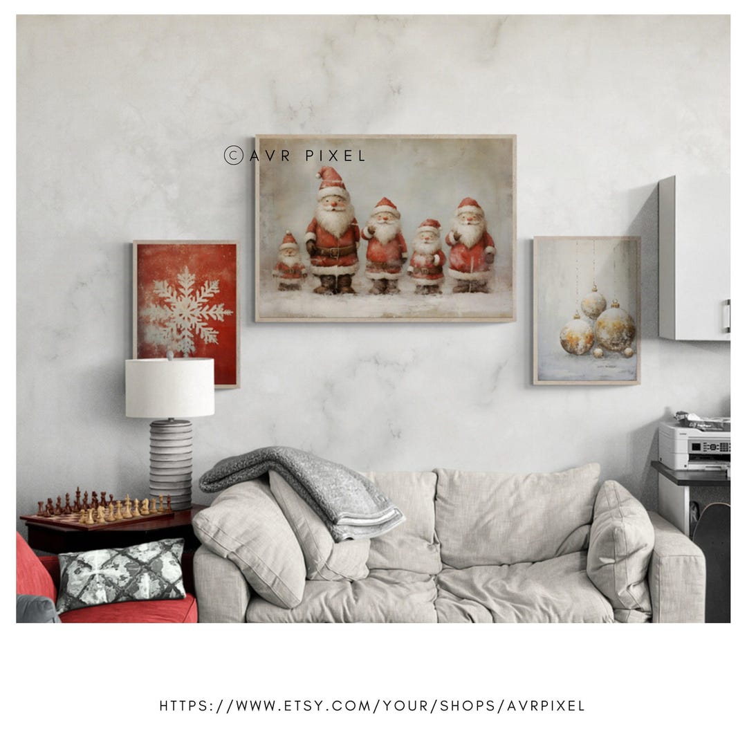 Vintage Christmas Wall Art view 2