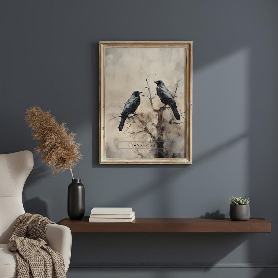 Muted Rustic Halloween Print view 3