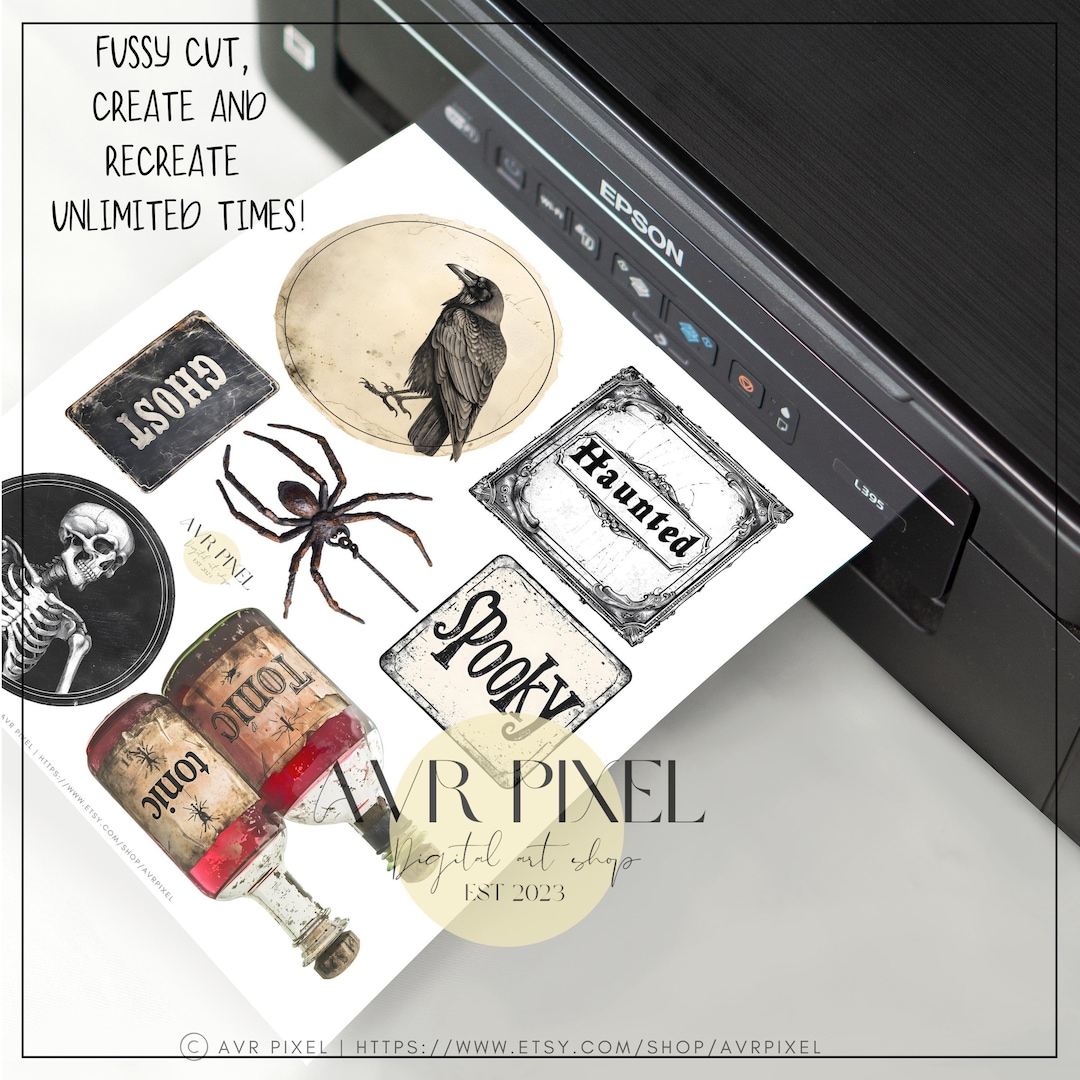 Rustic Halloween Ephemera Kit view 4