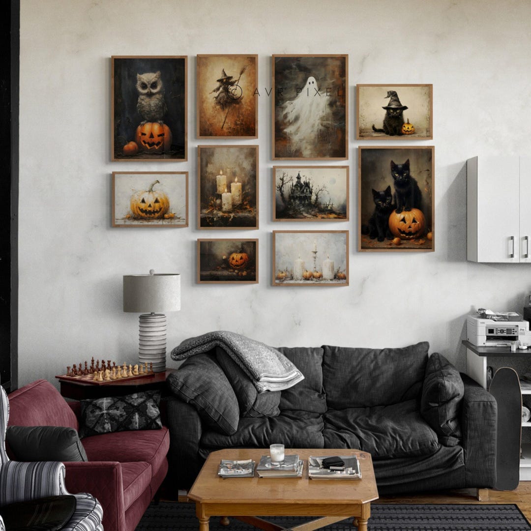 Halloween Wall Art: Spooky Ghosts and Witches view 3
