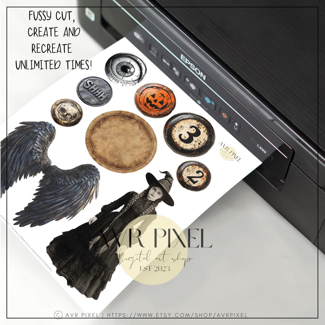 Rustic Halloween Ephemera Kit view 3