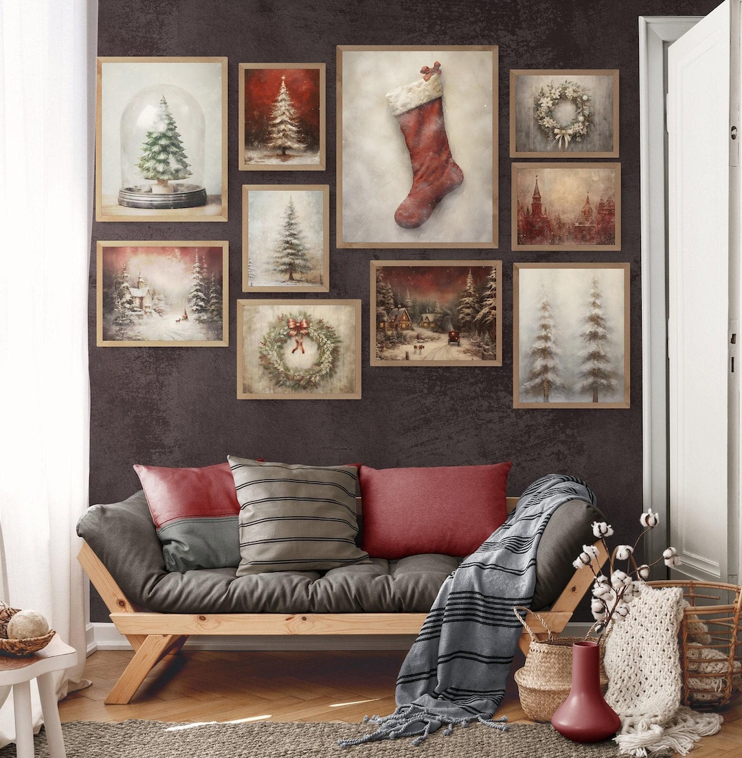 Farmhouse Christmas Wall Art Prints view 4