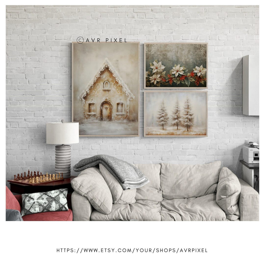 Vintage Christmas Wall Art view 2