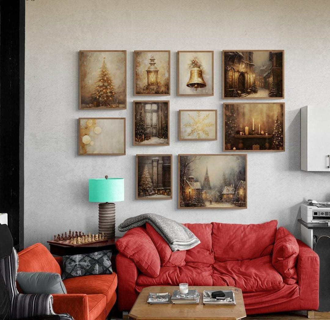 Vintage Christmas Wall Art view 3
