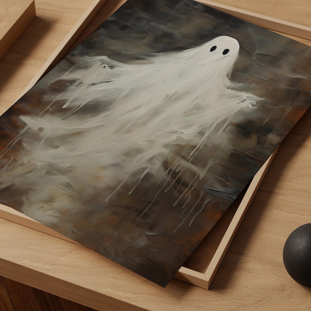 Neutral Ghost Wall Art Print view 2