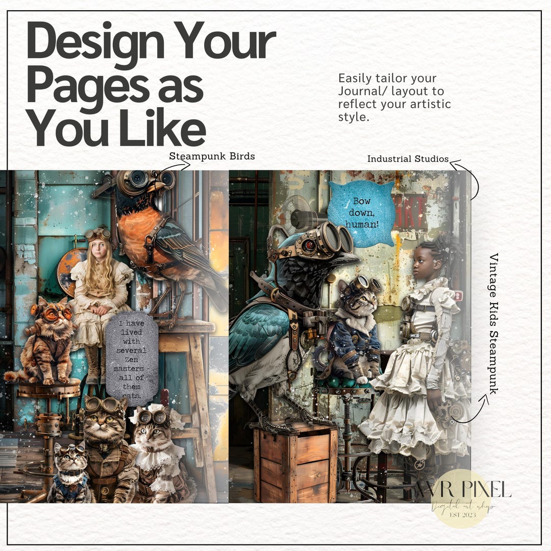 Steampunk Ephemera Mega Bundle view 4