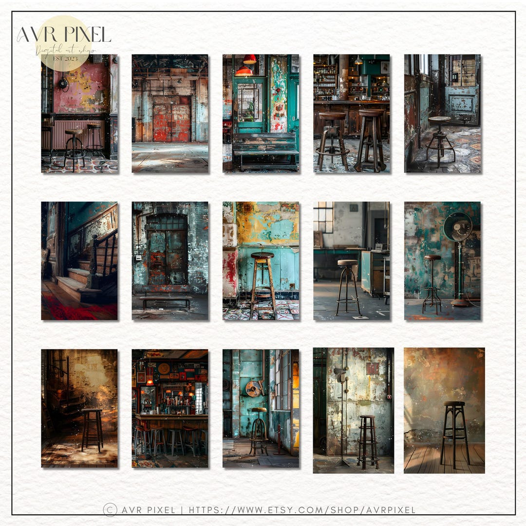 Vintage Industrial Grunge Set view 2