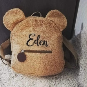 sac à dos enfant personnalisé, sac ourson enfant , sac crèche école maternelle personnalisé prénom