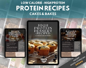 e-boek met eiwitrijk dessertrecept: caloriearm bakken (digitale pdf)