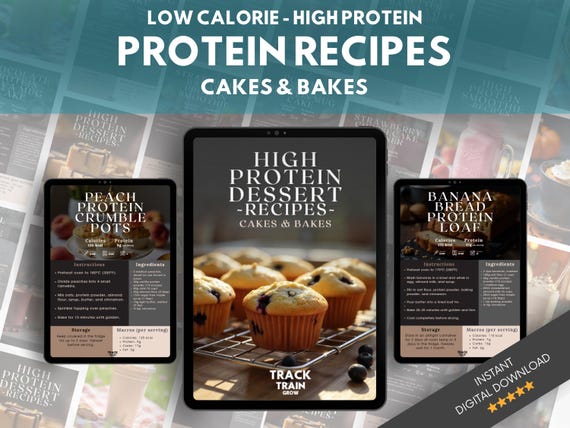 High Protein Dessert Recipe eBook: Low Calorie Baking (Digital PDF)