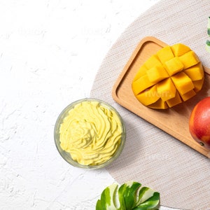 MANGO BODY BUTTER - Ada's Mango Delight Body Butter, Body Butter Organic, Body Butter Jars Glass, Dry Skin Body Butter, Body Butter Scented
