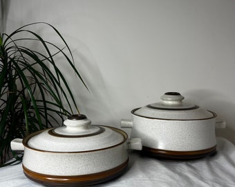 Vintage 1970s Denby ‘Potters Wheel’ Cooking Pots