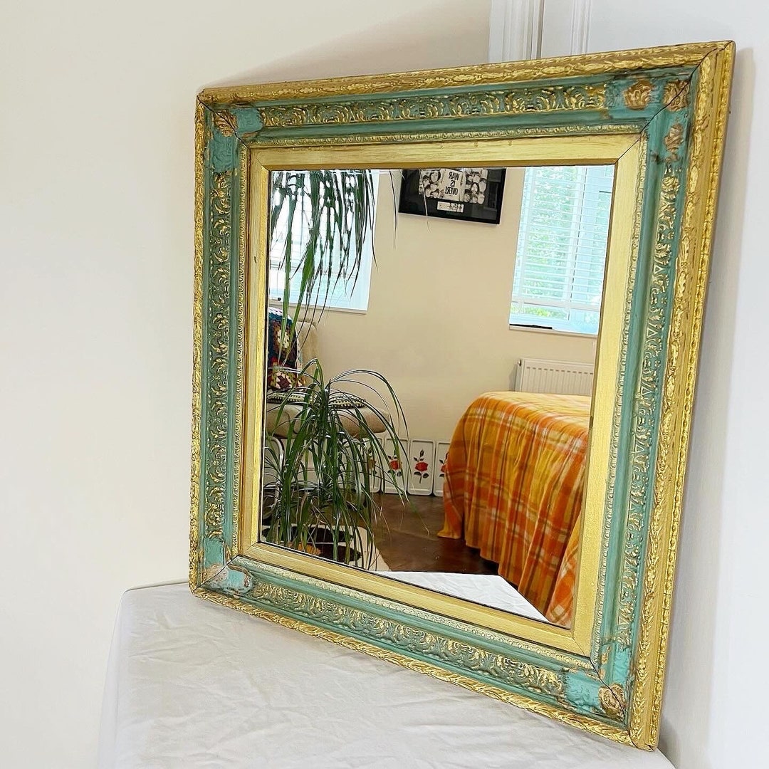 Distressed but Elegant Large Antique Mirror - Etsy UK