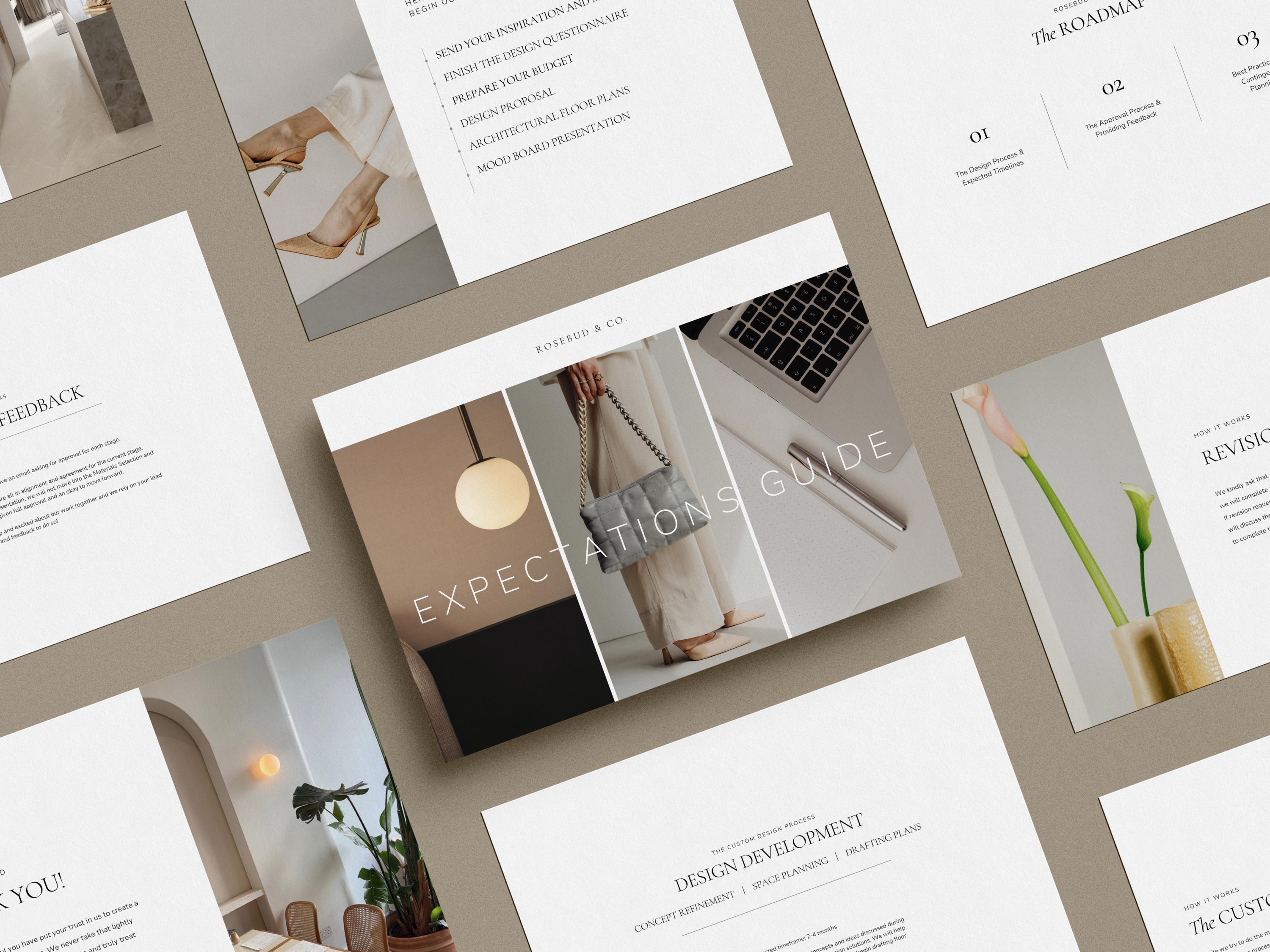 Client Onboarding Template Interior Design Business Kit Editable Canva ...