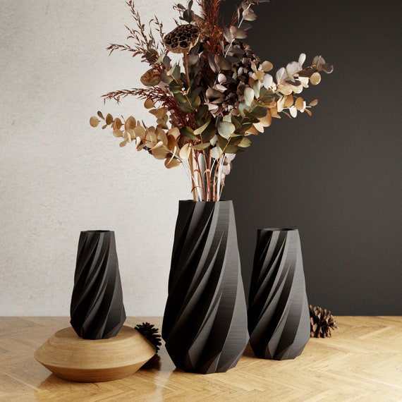 Matte Black Vase 