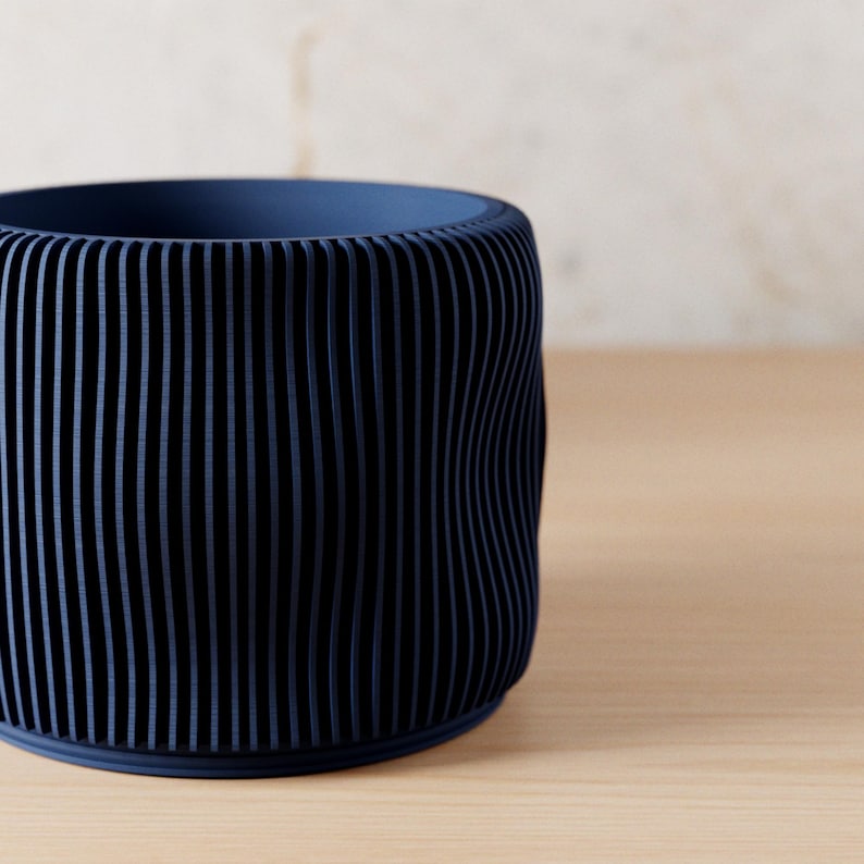 Bubbly Planter | 3D Printed Planter with Drip Tray, Drainage, and Matching Saucer | 3 4 5 6 Inch Pot | Perfect Home Decor Pottery Gift immagine 5