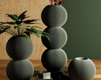 Sage Green "BUBBLE" Vase - Waterproof 3D Vase - Unique and Fun Decor - Great for Gifts