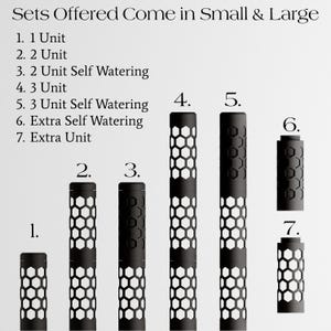 Self-Watering Modular Moss Pole, Honeycomb Style, Stackable Climbing Plant Support, Root Pole for Monstera & Pothos Garden Gift Small Large image 6