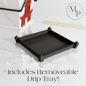 Indoor Planter Chinese Takeout Box Pot SET with Free Chopsticks, For Houseplants and Decor, Comes with Accessories, Drainage, and Drip Tray zdjęcie 6