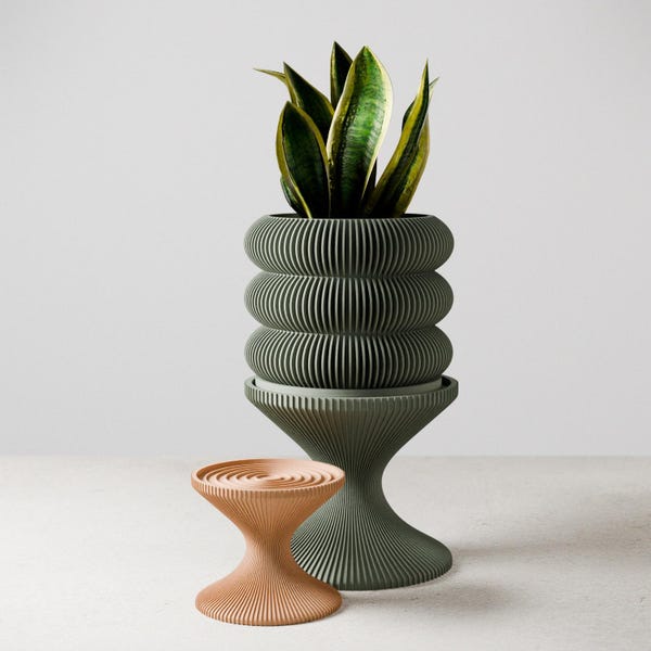 Modern CHALICE Plant Stand: Eco-Friendly Home Decor