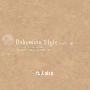 Boho Style Earth Fill Digital Paper, Abstract Nature Seamless Patterns ...