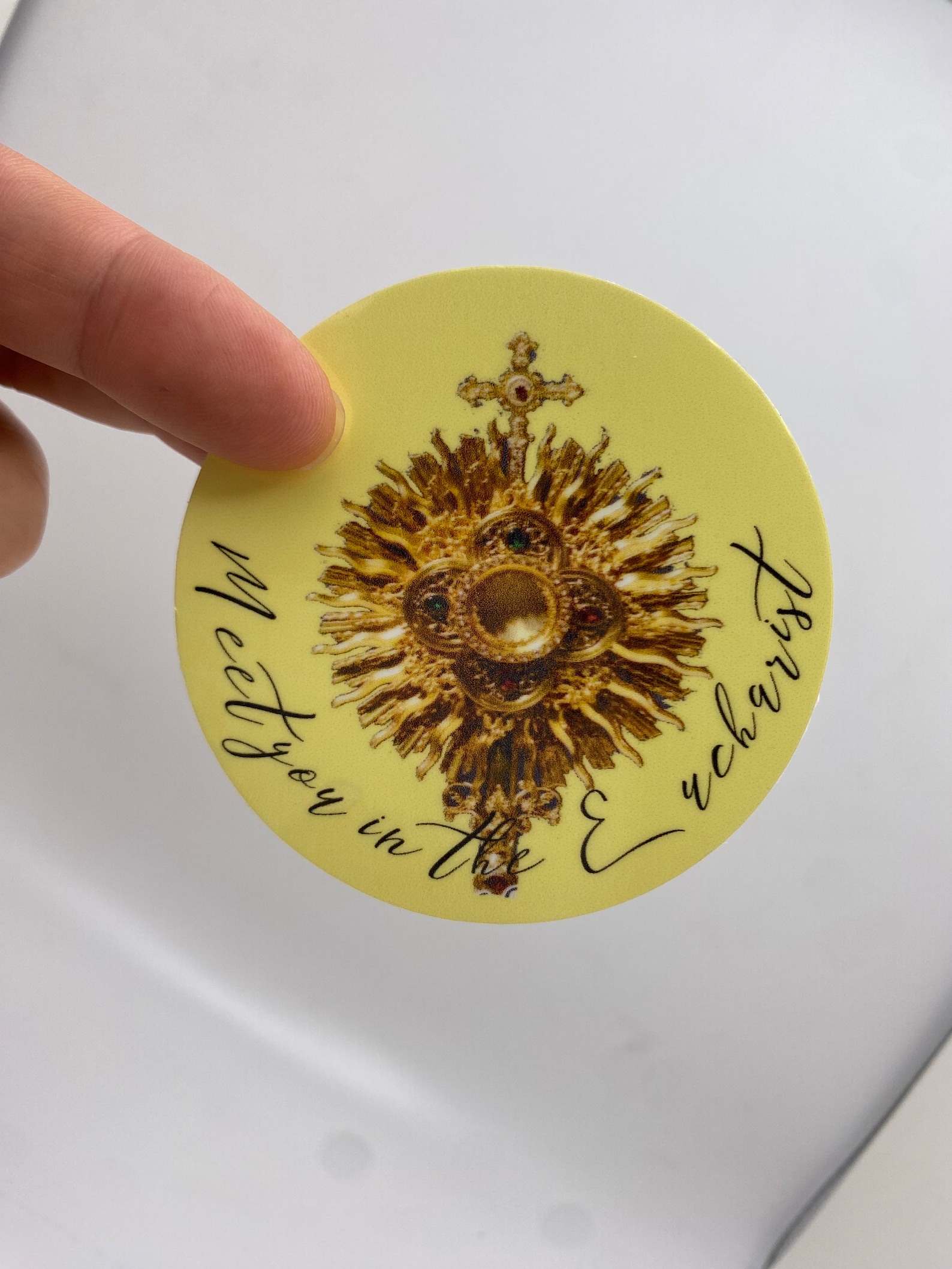 Catholic Sticker. Catholic Gift. Eucharist Sticker. Religious Gift ...