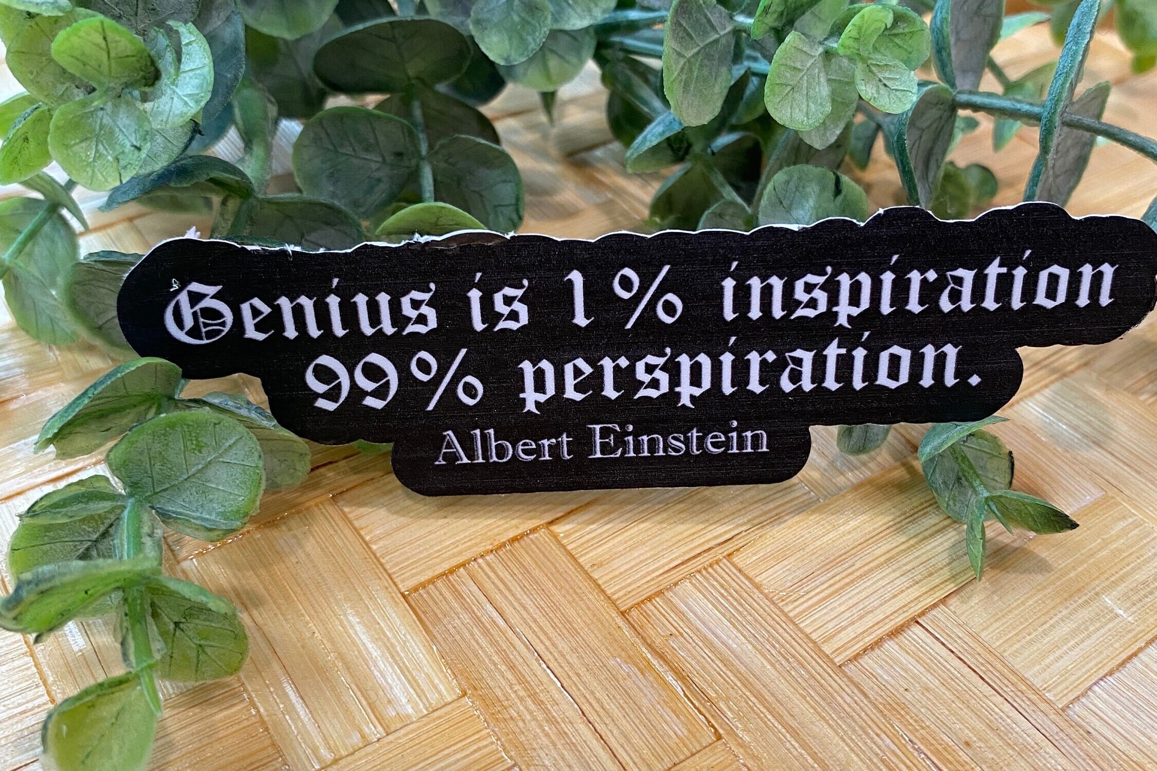 Albert Einstein Quote Vinyl Sticker | Inspirational Sticker ...