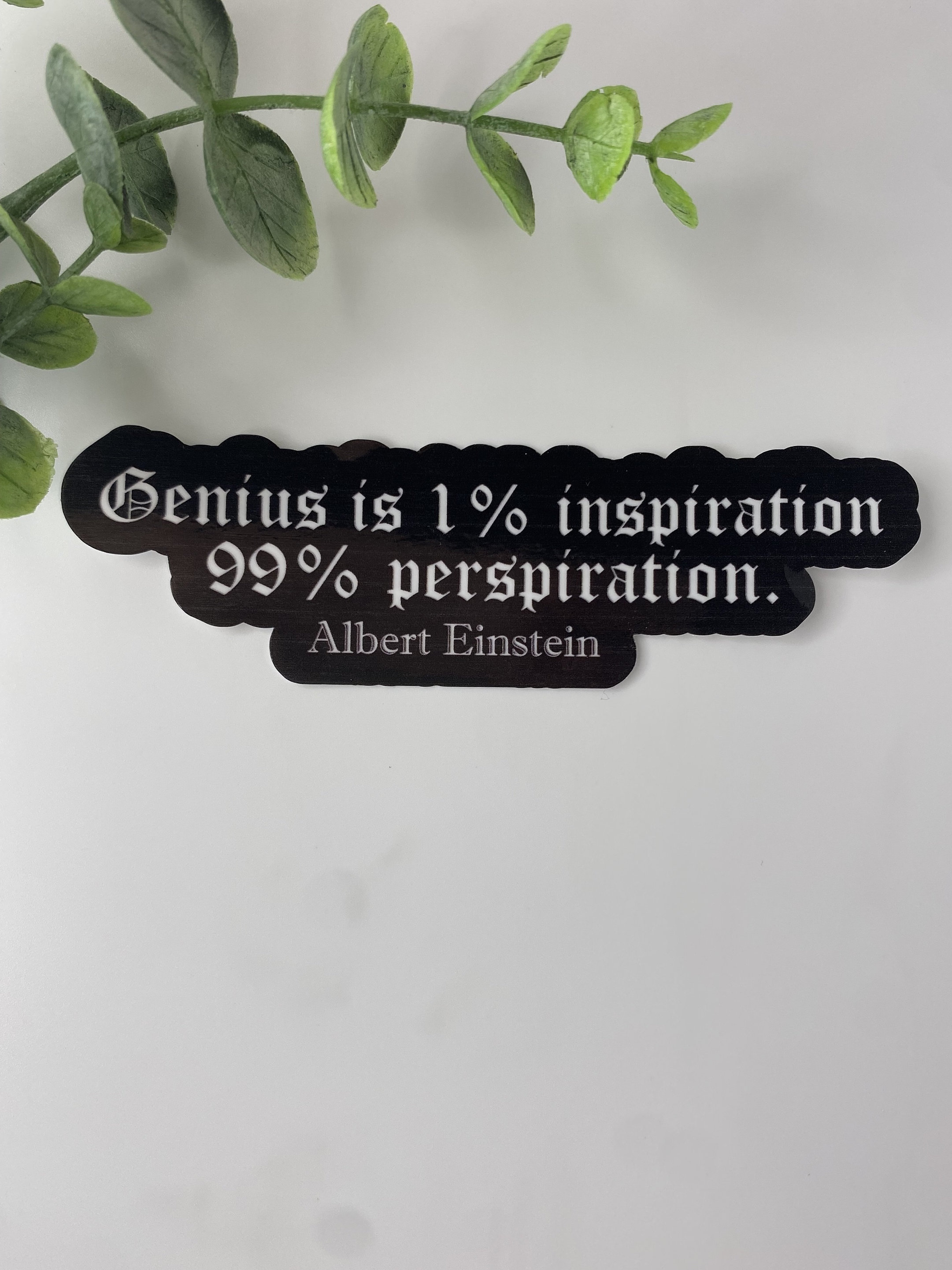 Albert Einstein Quote Vinyl Sticker | Inspirational Sticker ...