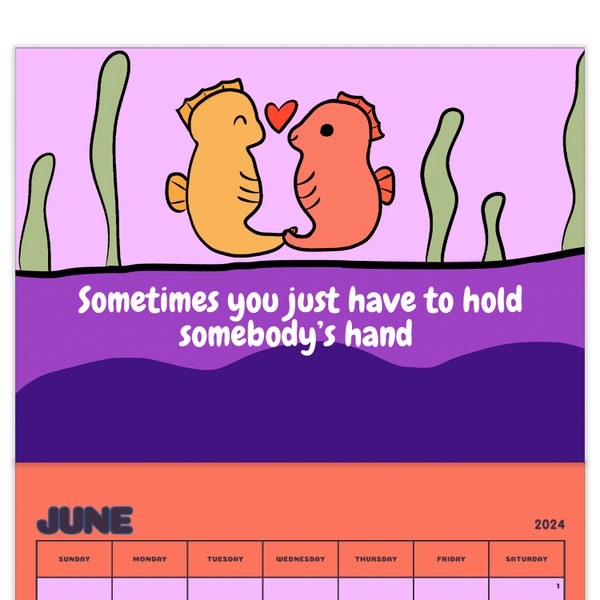 2024 Calendar- Cute Animals