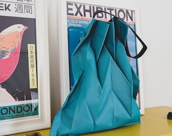 Origami Tote Bag - Shopper Bag, Minimalist Bag, Shoulder Bag, Mother's Day Gift, Bestie Gift, Girlfriend Gift, Foldable Tote