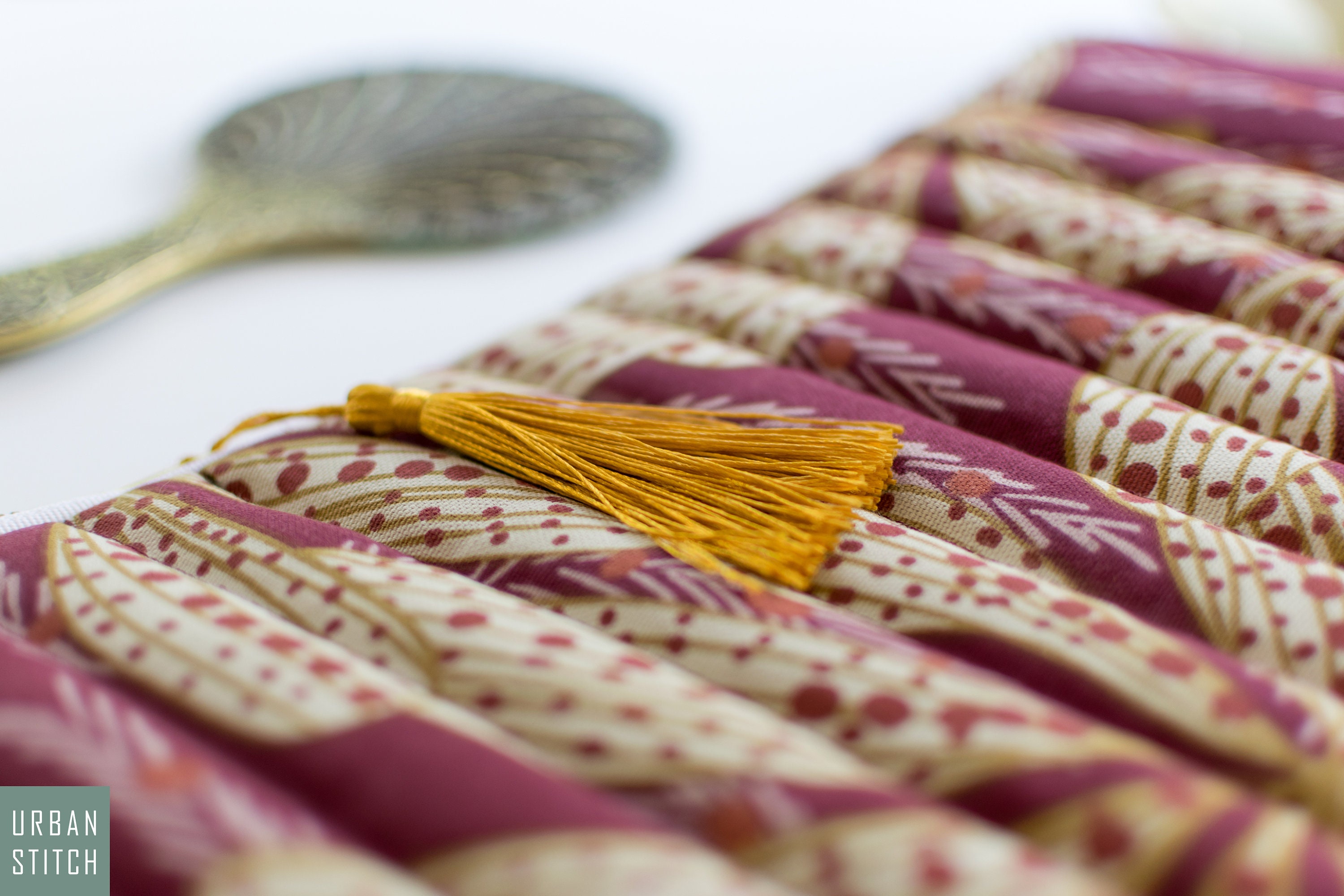 Quilted Laptop Sleeve, MacBook Sleeve, Padded iPad Pouch, Floral iPad