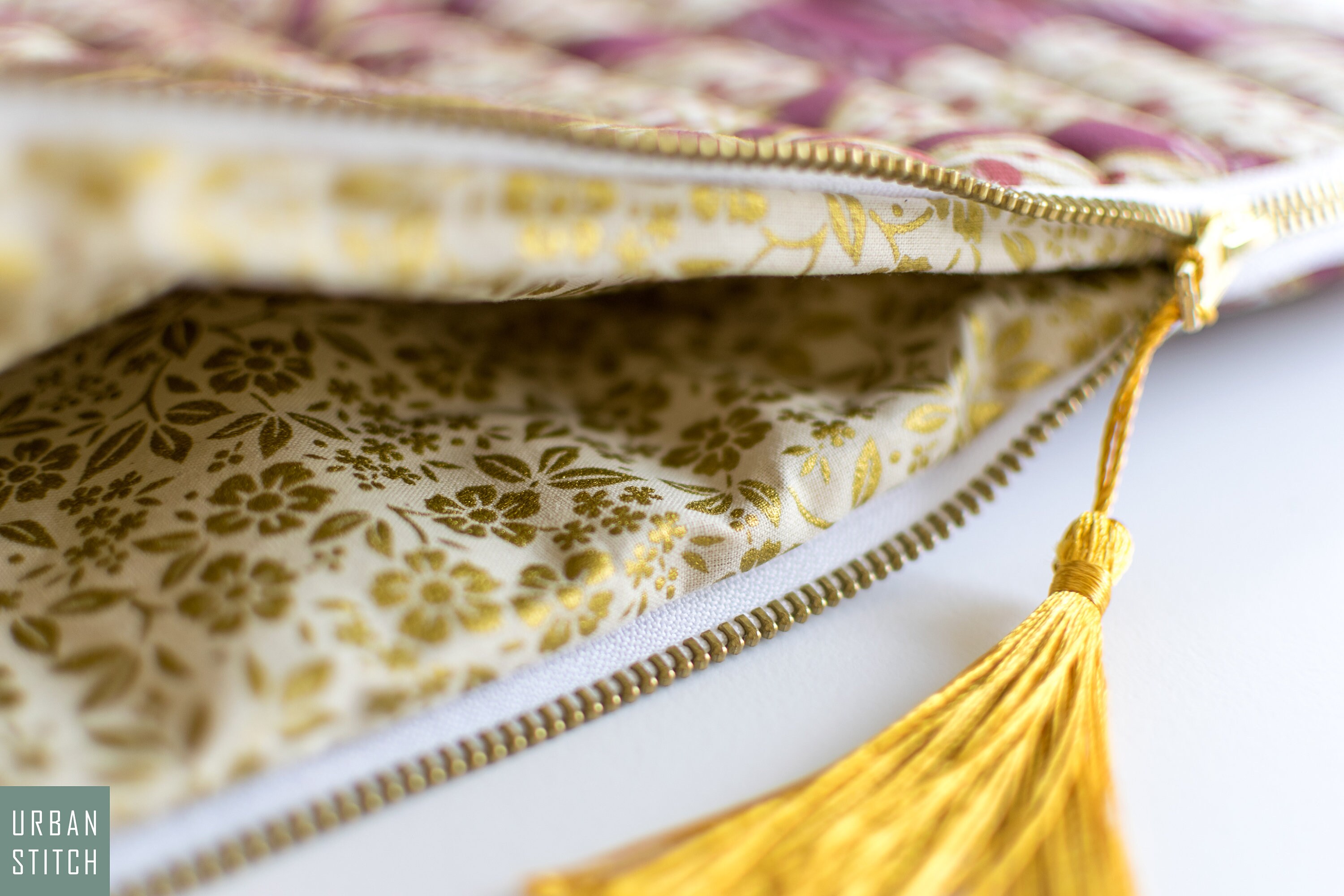 Quilted Laptop Sleeve, MacBook Sleeve, Padded iPad Pouch, Floral iPad