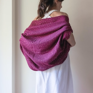 MUSLIN KIMONO SHRUG - Beach Kimono, Double Gauze Cardigan Loose Cover Up, Mom Gift, Sophisticated Boho Top, Relaxed Fit Cardigan, Yoga Wrap