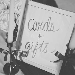 Handgeschilderd aquarelkaarten en cadeaubord; bruiloft; feest; evenementen; vrijgezellenfeest; babyshower; verlovingsfeest: