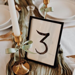 Hand painted watercolor double sided table numbers; wedding; events; party; bridal shower; baby shower