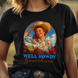 Vintage Style Cowgirl Shirt, Cowboy Killer Country Shirt, Howdy Western Southern Country Girl, Cowboy Tee, Boho Shirt, Retro Western Tee