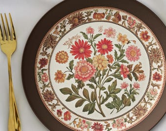 Decorative Serving Plate Botanical Design Modern Aesthetic Dining Dish Microwave Safe Dishwasher Compatible Oven Family Unbreakable