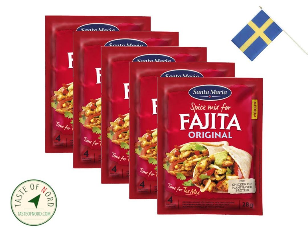 SANTA MARIA Fajita Original Spice Mix 5x28g
