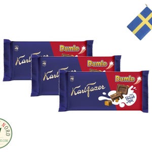 Fazer Karl Fazer Dumle Original Chocolate Bar 3x 145g - Swedish Quality