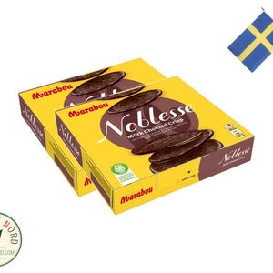 2 chips de chocolate negro Marabou Noblesse - Delicias suecas (150 g)